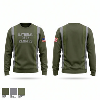 Crew Neck Sweatshirt, National Park Rangers, Police, Teamtime, Team time, sublimation, custom sports apparel, team uniforms, spirit wear, spiritwear, sports uniforms, custom shirts, team store, custom team store, fundraiser sports, apparel fundraiser