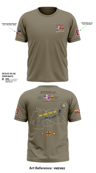 30th MED BDE DEF25 68562448 Short Sleeve Performance Shirt - 60
