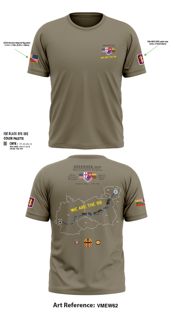 Old School Cotton Feel Shirt, 30th MED BDE DEF25, , Teamtime, Team time, sublimation, custom sports apparel, team uniforms, spirit wear, spiritwear, sports uniforms, custom shirts, team store, custom team store, fundraiser sports, apparel fundraiser
