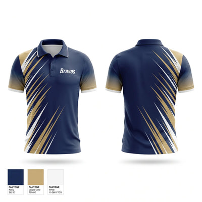 Braves Short Sleeve Performance Polo - 1