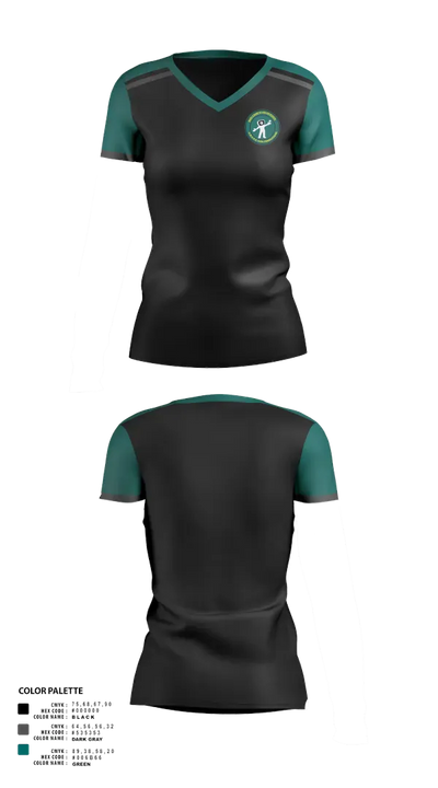 Magee Morning Broadcasts 65549491 Women's Short Sleeve V-neck Shirt - 1