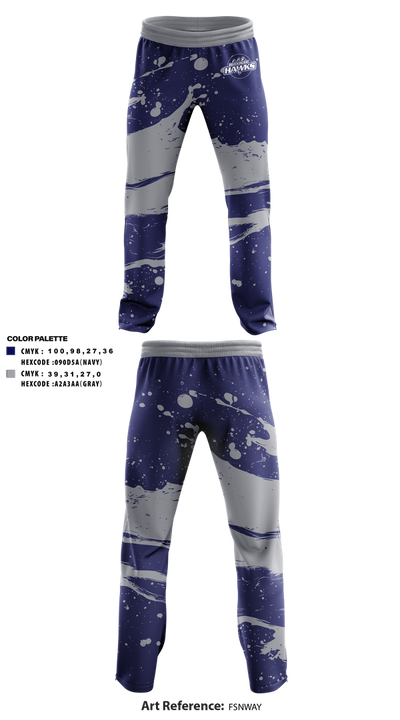 Hawks 85168261 Sweatpants - 1