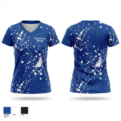 Cook County Vikings 20533117 Women's Short Sleeve V-neck Shirt - 1