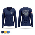 Williamsburg Police Department Women's Long Sleeve V-neck Shirt - 1