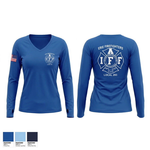 Erie Fire Department Old School Cotton Feel Shirt - 1