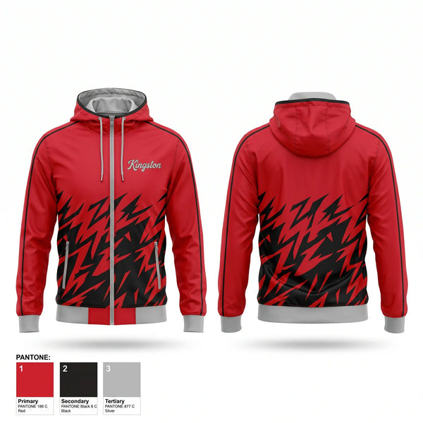 Windbreaker, Kingston Redskins, Baseball, Teamtime, Team time, sublimation, custom sports apparel, team uniforms, spirit wear, spiritwear, sports uniforms, custom shirts, team store, custom team store, fundraiser sports, apparel fundraiser
