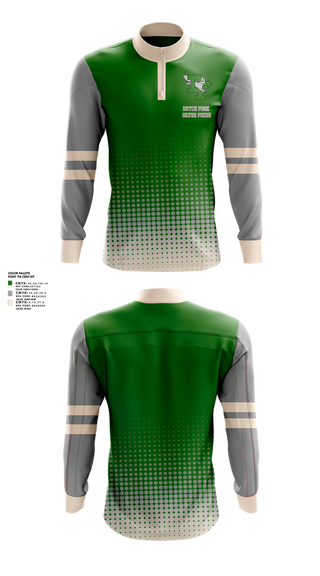 Quarter Zip Jacket, Dutch Fork Silver Foxes, , Teamtime, Team time, sublimation, custom sports apparel, team uniforms, spirit wear, spiritwear, sports uniforms, custom shirts, team store, custom team store, fundraiser sports, apparel fundraiser