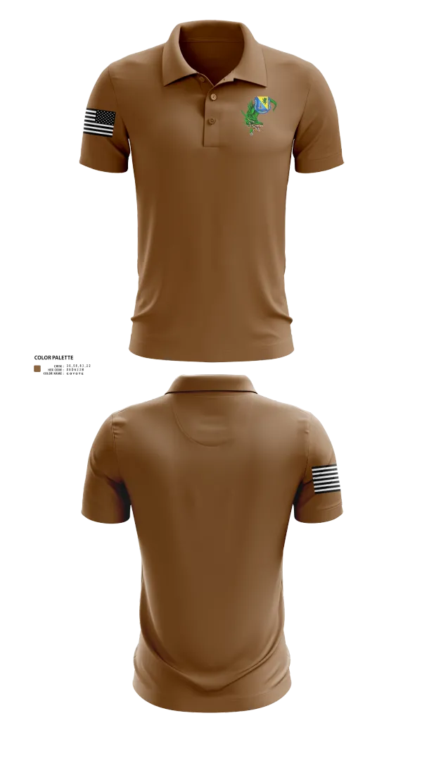 Short Sleeve Performance Polo, 490th CBRN BN, , Teamtime, Team time, sublimation, custom sports apparel, team uniforms, spirit wear, spiritwear, sports uniforms, custom shirts, team store, custom team store, fundraiser sports, apparel fundraiser