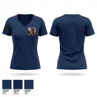 Womens Short Sleeve Vneck Shirt, Mariposa County, Fire Department, Teamtime, Team time, sublimation, custom sports apparel, team uniforms, spirit wear, spiritwear, sports uniforms, custom shirts, team store, custom team store, fundraiser sports, apparel fundraiser