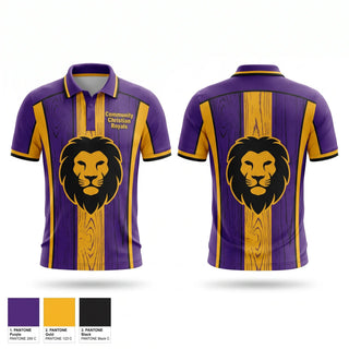 Short Sleeve Performance Polo, Community Christian Royals, Baseball, Teamtime, Team time, sublimation, custom sports apparel, team uniforms, spirit wear, spiritwear, sports uniforms, custom shirts, team store, custom team store, fundraiser sports, apparel fundraiser