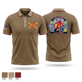 Short Sleeve Performance Polo, Alpha Avengers 1-121st FAR HIMARS, Army, Teamtime, Team time, sublimation, custom sports apparel, team uniforms, spirit wear, spiritwear, sports uniforms, custom shirts, team store, custom team store, fundraiser sports, apparel fundraiser