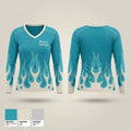 Nine is Enough 17675622 Women's Long Sleeve V-neck Shirt - 1