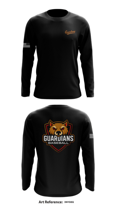Guardians Baseball 46818393 Long Sleeve Performance Shirt 24