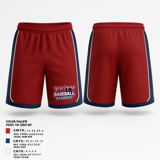 Athletic Shorts With Pockets, Unity Baseball Academy, Baseball, Teamtime, Team time, sublimation, custom sports apparel, team uniforms, spirit wear, spiritwear, sports uniforms, custom shirts, team store, custom team store, fundraiser sports, apparel fundraiser