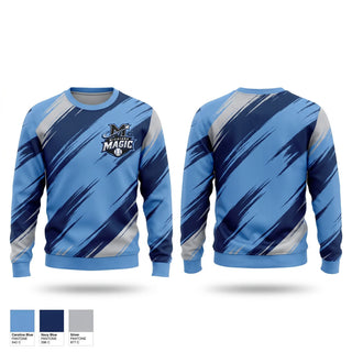Crew Neck Sweatshirt, Michiana Magic Baseball Club, Baseball, Teamtime, Team time, sublimation, custom sports apparel, team uniforms, spirit wear, spiritwear, sports uniforms, custom shirts, team store, custom team store, fundraiser sports, apparel fundraiser