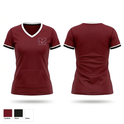Mid-Carolina High School Women's Short Sleeve V-neck Shirt - 5
