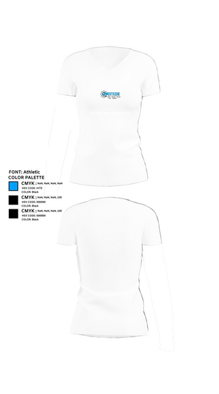 Womens Short Sleeve Vneck Shirt, Westside truck and auto repair, , Teamtime, Team time, sublimation, custom sports apparel, team uniforms, spirit wear, spiritwear, sports uniforms, custom shirts, team store, custom team store, fundraiser sports, apparel fundraiser