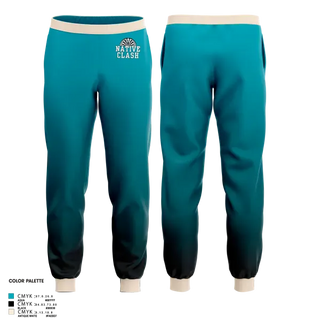 Joggers, Native Clash, Men's Basketball, Teamtime, Team time, sublimation, custom sports apparel, team uniforms, spirit wear, spiritwear, sports uniforms, custom shirts, team store, custom team store, fundraiser sports, apparel fundraiser