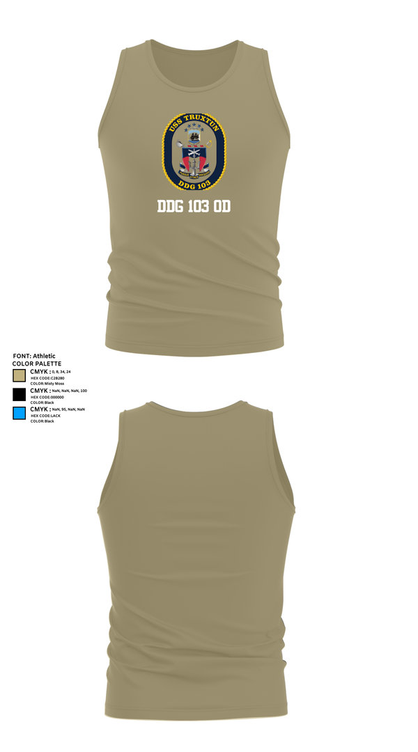 Tank Top, DDG 103 OD, , Teamtime, Team time, sublimation, custom sports apparel, team uniforms, spirit wear, spiritwear, sports uniforms, custom shirts, team store, custom team store, fundraiser sports, apparel fundraiser