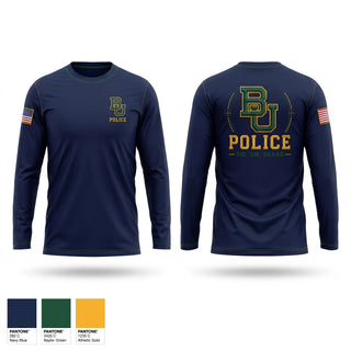 Long Sleeve Performance Shirt, Baylor University Police Department, Police, Teamtime, Team time, sublimation, custom sports apparel, team uniforms, spirit wear, spiritwear, sports uniforms, custom shirts, team store, custom team store, fundraiser sports, apparel fundraiser
