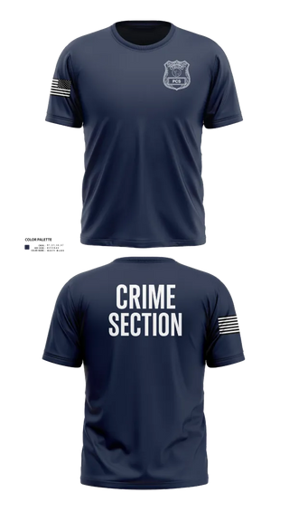 Old School Cotton Feel Shirt, 5th PCT Crime Section, , Teamtime, Team time, sublimation, custom sports apparel, team uniforms, spirit wear, spiritwear, sports uniforms, custom shirts, team store, custom team store, fundraiser sports, apparel fundraiser