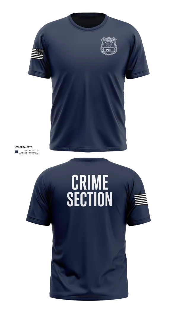 Old School Cotton Feel Shirt, 5th PCT Crime Section, , Teamtime, Team time, sublimation, custom sports apparel, team uniforms, spirit wear, spiritwear, sports uniforms, custom shirts, team store, custom team store, fundraiser sports, apparel fundraiser