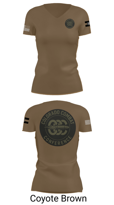 Colorado Combat Conference 90728248 Women's Short Sleeve V-neck Shirt - 8