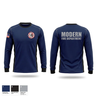 Long Sleeve Performance Shirt, Canisteo Fire Department, Fire Department, Teamtime, Team time, sublimation, custom sports apparel, team uniforms, spirit wear, spiritwear, sports uniforms, custom shirts, team store, custom team store, fundraiser sports, apparel fundraiser