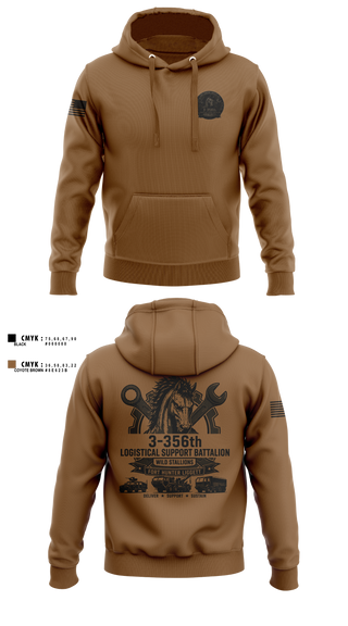 Hoodie, 3-356 LSB (Wild Stallions), Army, Teamtime, Team time, sublimation, custom sports apparel, team uniforms, spirit wear, spiritwear, sports uniforms, custom shirts, team store, custom team store, fundraiser sports, apparel fundraiser