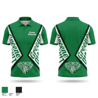 Greene Diamonds Short Sleeve Performance Polo - 1