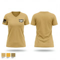 Golden Eagle Battalion 31874094 Women's Short Sleeve V-neck Shirt - 1