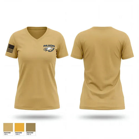 Womens Short Sleeve Vneck Shirt, Golden Eagle Battalion, Army, Teamtime, Team time, sublimation, custom sports apparel, team uniforms, spirit wear, spiritwear, sports uniforms, custom shirts, team store, custom team store, fundraiser sports, apparel fundraiser