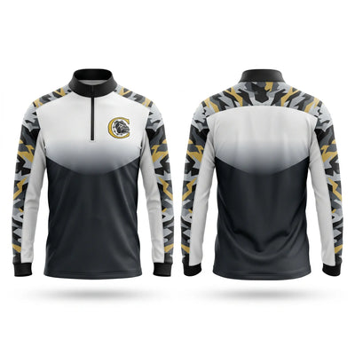 Cement High School Basketball Quarter Zip Jacket - 1
