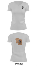 USS ralph Johnson 39410913 Women's Short Sleeve V-neck Shirt - 12