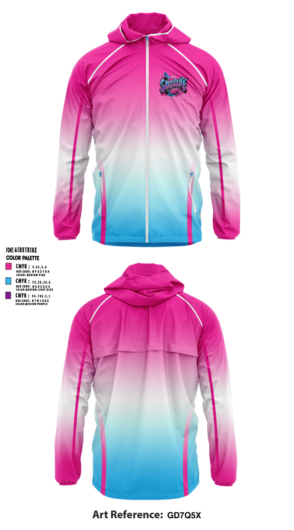 Windbreaker, She’s Elite, , Teamtime, Team time, sublimation, custom sports apparel, team uniforms, spirit wear, spiritwear, sports uniforms, custom shirts, team store, custom team store, fundraiser sports, apparel fundraiser