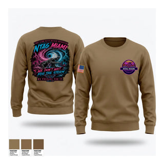 Crew Neck Sweatshirt, NTAG MIAMI FCPOA, Navy, Teamtime, Team time, sublimation, custom sports apparel, team uniforms, spirit wear, spiritwear, sports uniforms, custom shirts, team store, custom team store, fundraiser sports, apparel fundraiser