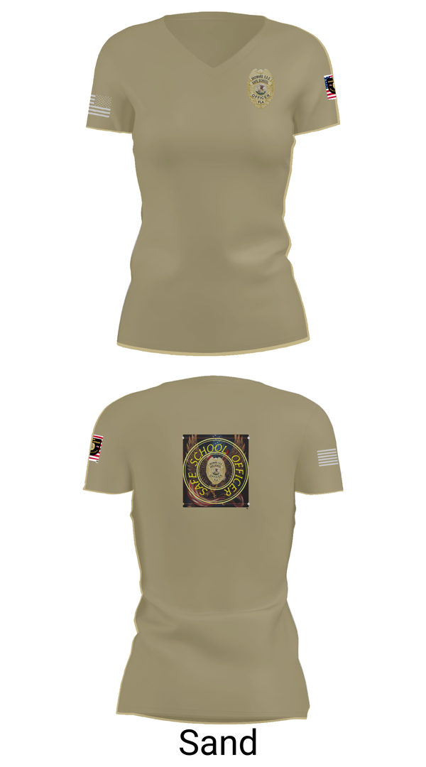 Womens Short Sleeve Vneck Shirt, School officer, , Teamtime, Team time, sublimation, custom sports apparel, team uniforms, spirit wear, spiritwear, sports uniforms, custom shirts, team store, custom team store, fundraiser sports, apparel fundraiser