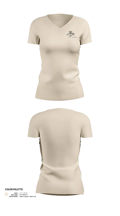 EIM 67745662 Women's Short Sleeve V-neck Shirt - 10