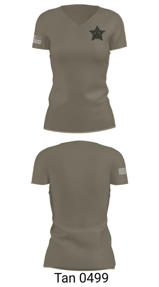 Womens Short Sleeve Vneck Shirt, BCSO K9 UNIT, Police, Teamtime, Team time, sublimation, custom sports apparel, team uniforms, spirit wear, spiritwear, sports uniforms, custom shirts, team store, custom team store, fundraiser sports, apparel fundraiser