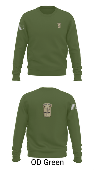 Crew Neck Sweatshirt, C co 4/327th INF BN, , Teamtime, Team time, sublimation, custom sports apparel, team uniforms, spirit wear, spiritwear, sports uniforms, custom shirts, team store, custom team store, fundraiser sports, apparel fundraiser