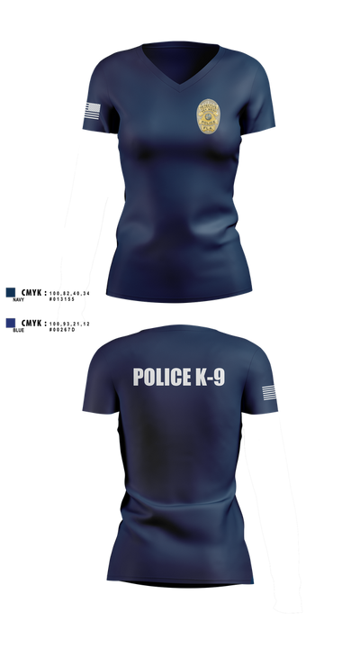 Key West Police Department 73873971 Women's Short Sleeve V-neck Shirt - 2