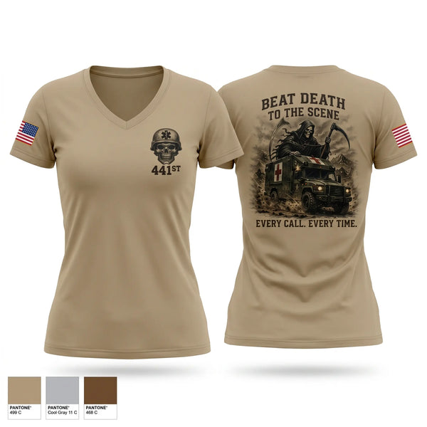 Womens Short Sleeve Vneck Shirt, 441, Army, Teamtime, Team time, sublimation, custom sports apparel, team uniforms, spirit wear, spiritwear, sports uniforms, custom shirts, team store, custom team store, fundraiser sports, apparel fundraiser