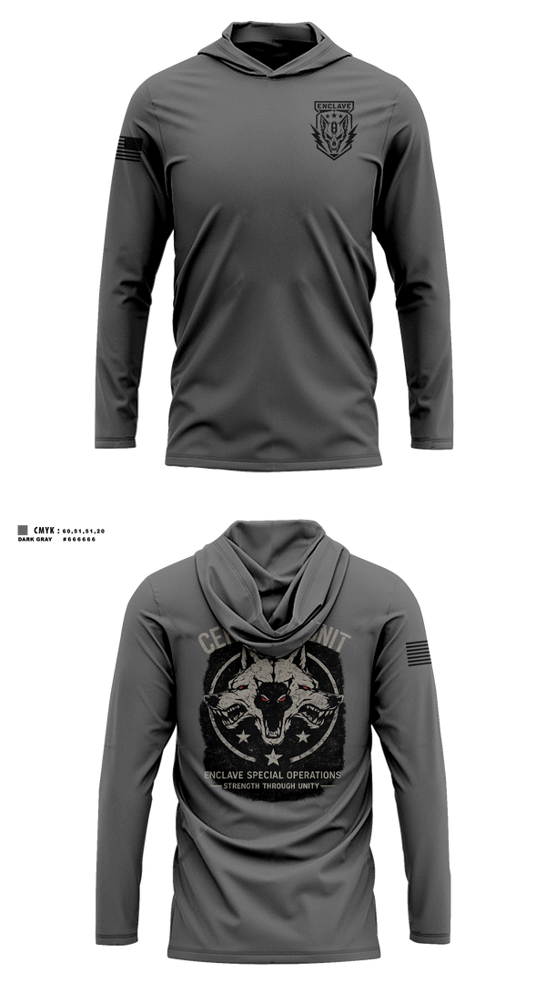 Long Sleeve hooded sunshirt, Choas unit, E-Sports, Teamtime, Team time, sublimation, custom sports apparel, team uniforms, spirit wear, spiritwear, sports uniforms, custom shirts, team store, custom team store, fundraiser sports, apparel fundraiser