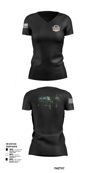 Womens Short Sleeve Vneck Shirt, 182nd Field Artillery, Army, Teamtime, Team time, sublimation, custom sports apparel, team uniforms, spirit wear, spiritwear, sports uniforms, custom shirts, team store, custom team store, fundraiser sports, apparel fundraiser