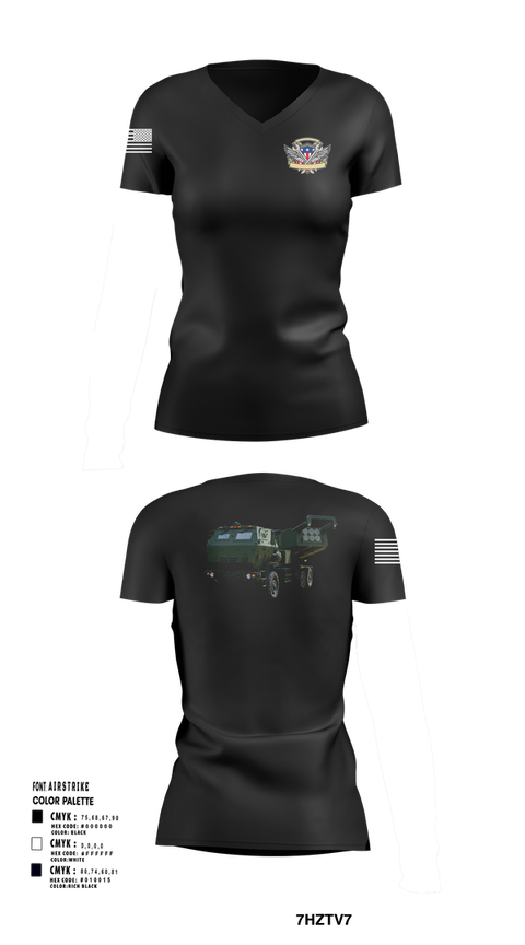 Womens Short Sleeve Vneck Shirt, 182nd Field Artillery, Army, Teamtime, Team time, sublimation, custom sports apparel, team uniforms, spirit wear, spiritwear, sports uniforms, custom shirts, team store, custom team store, fundraiser sports, apparel fundraiser