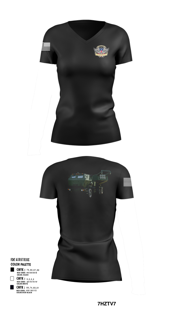Womens Short Sleeve Vneck Shirt, 182nd Field Artillery, Army, Teamtime, Team time, sublimation, custom sports apparel, team uniforms, spirit wear, spiritwear, sports uniforms, custom shirts, team store, custom team store, fundraiser sports, apparel fundraiser