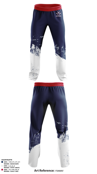 Harrisonburg Blue Streaks 12661126 Sweatpants - 1