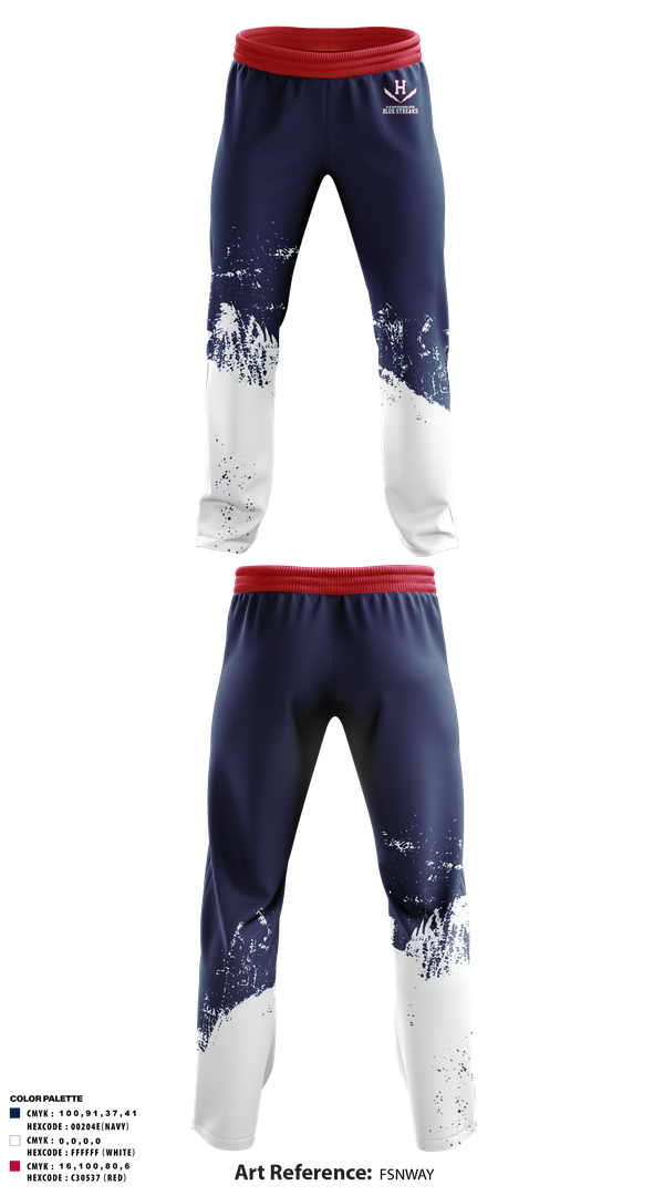 Sweatpants, Harrisonburg Blue Streaks, Cross Country, Teamtime, Team time, sublimation, custom sports apparel, team uniforms, spirit wear, spiritwear, sports uniforms, custom shirts, team store, custom team store, fundraiser sports, apparel fundraiser