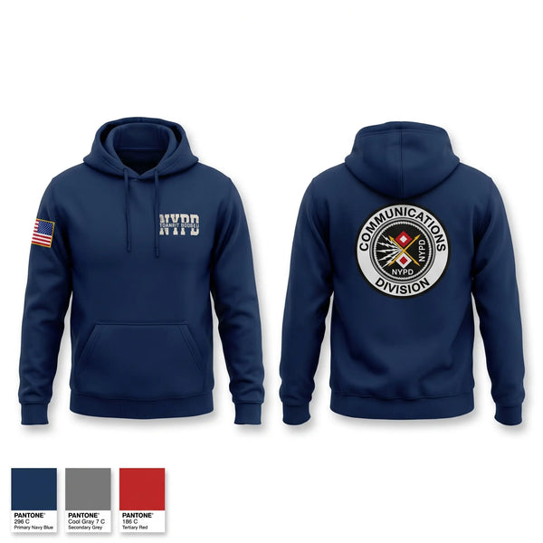 Hoodie, Communication Division, Police, Teamtime, Team time, sublimation, custom sports apparel, team uniforms, spirit wear, spiritwear, sports uniforms, custom shirts, team store, custom team store, fundraiser sports, apparel fundraiser
