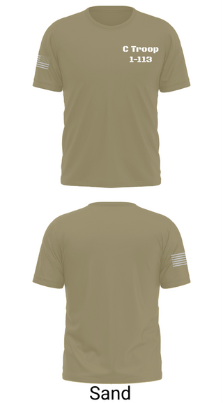 Short Sleeve Performance Shirt, C Troop 1-113, Army, Teamtime, Team time, sublimation, custom sports apparel, team uniforms, spirit wear, spiritwear, sports uniforms, custom shirts, team store, custom team store, fundraiser sports, apparel fundraiser